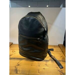 Coach West Slim Black Leather Backpack